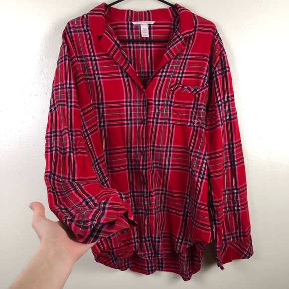 Victoria’s Secret Gingham Pajama Top - Picture 3 of 7